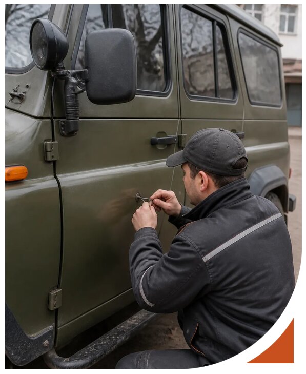 Профессиональное вскрытие автомобиля УАЗ без повреждений в Благовещенске